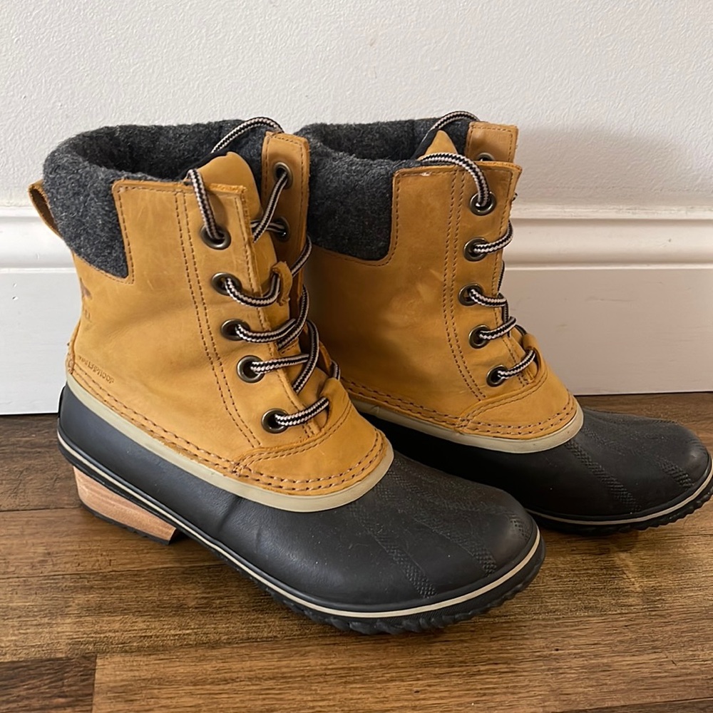 Sorel women’s boots with low heel